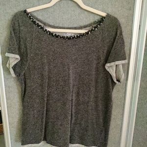 🛍️*4/25 SzS Loft grey black top